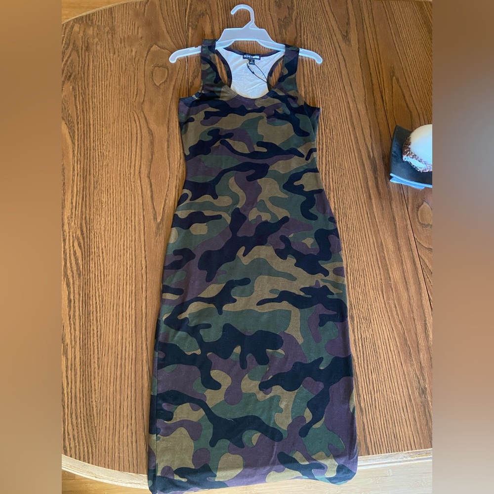 Fashion Nova Camo Dress